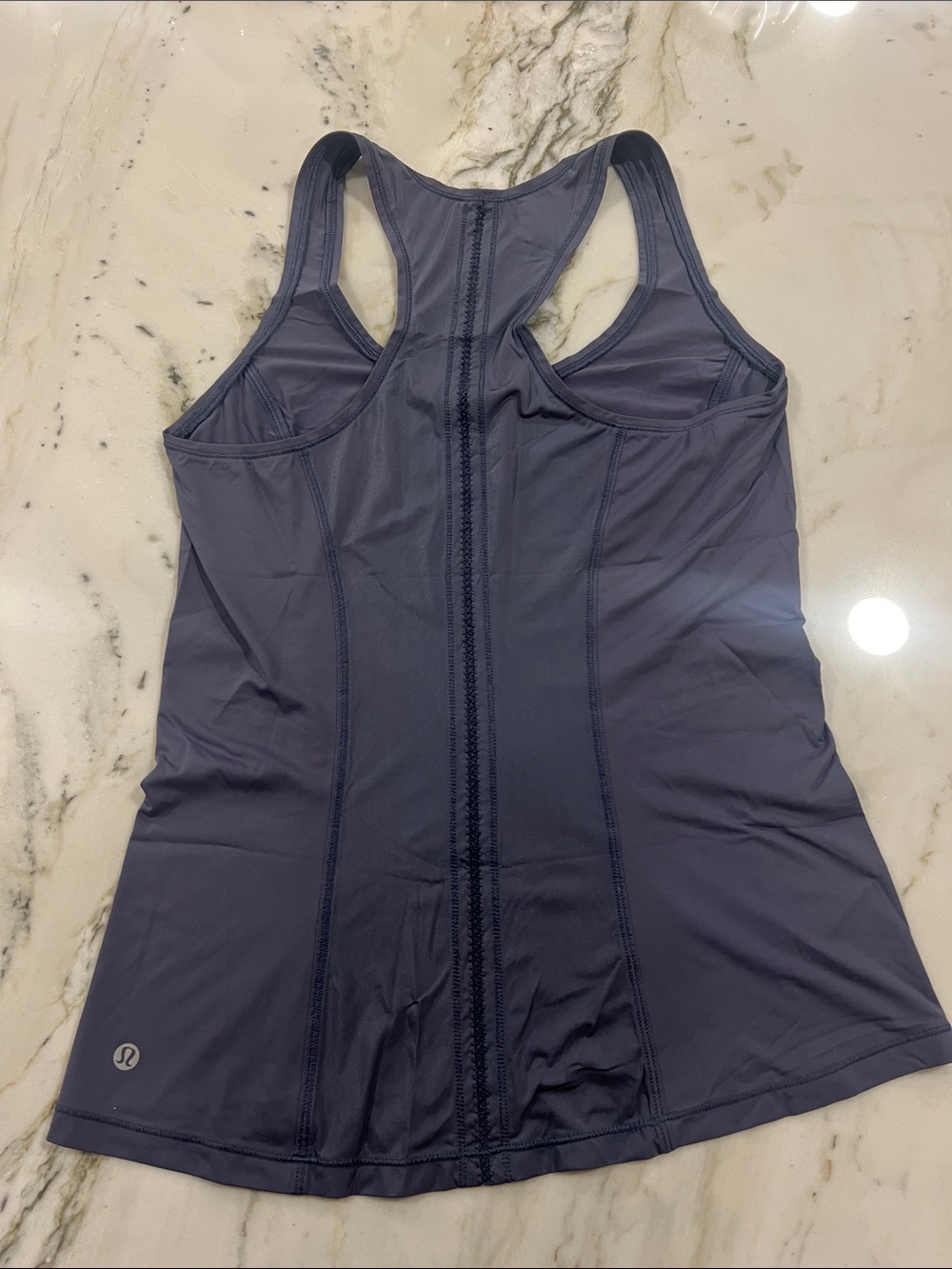lululemon athletica Navy Racerback Tank with Built-In Support